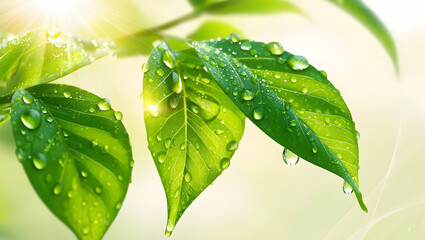 fresh green leaves