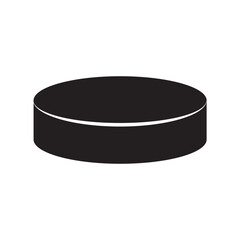 Simple vector icon hockey puck