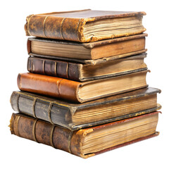 stack of old books