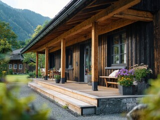 Modern Wooden Houses in Switzerland with Cozy Scandinavian Interiors and Alpine Views