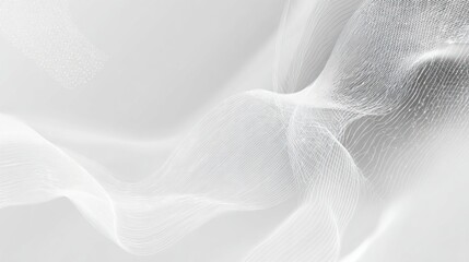 Abstract white fabric texture design.