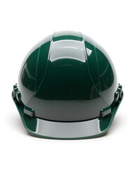 Fototapeta premium Green hard hat safety equipment construction worker protection