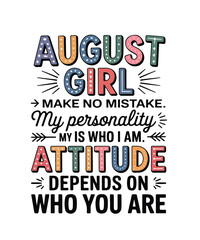 Fototapeta premium August girl attitude