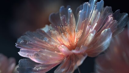 Close-up of a translucent, glowing flower (1)