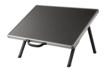 Lightweight foldable drawing board for outdoor use on a home patio or balcony, providing portability and ease of storage.