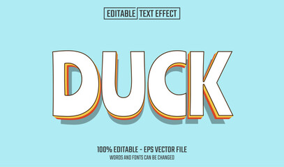 duck editable text effect