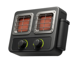 Obraz premium Efficient gas heater with a dual burner system for large tents