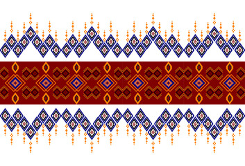 abstract Traditional geometric ethnic fabric pattern ornate elements with ethnic patterns design for textiles, rugs, clothing, sarong, scarf, batik, wrap, embroidery, print, curtain, carpe