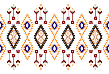 abstract Traditional geometric ethnic fabric pattern ornate elements with ethnic patterns design for textiles, rugs, clothing, sarong, scarf, batik, wrap, embroidery, print, curtain, carpe