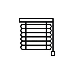 Simple Line Drawing of Window Blinds