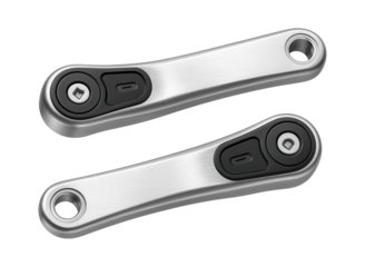 Hollow aluminum crank arms with pedal inserts for folding bicycles