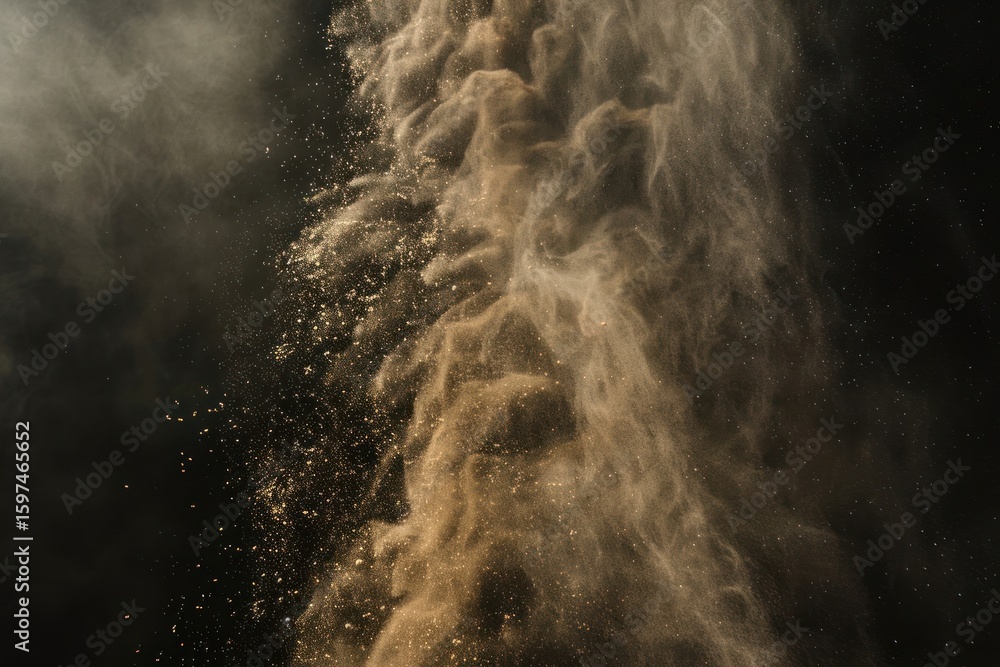 Canvas Prints sandstorm art atmosphere particles.
