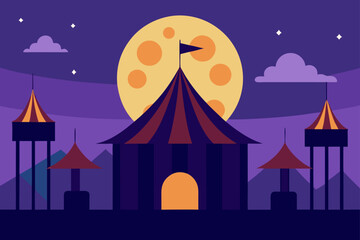 vector illustration of a castle