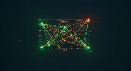 Abstract Data Visualization A Network of Connections and Insights