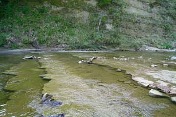 Scenery of the Yoro River in spring