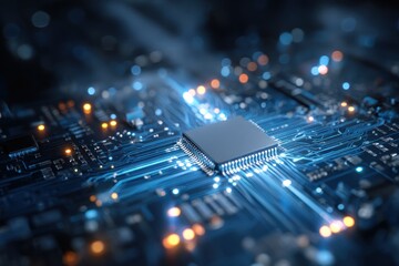 Illuminated Microchip: A Technological Marvel