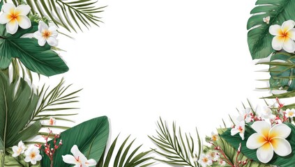 Tropical floral frame (1)