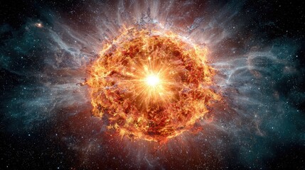 Cosmic Explosion In Space