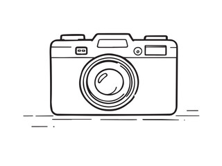 camera minimalist line icon