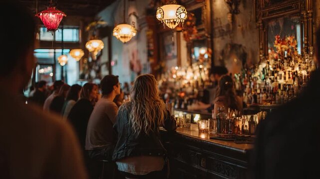 People in a restaurant