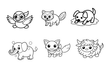 Set of animals vector