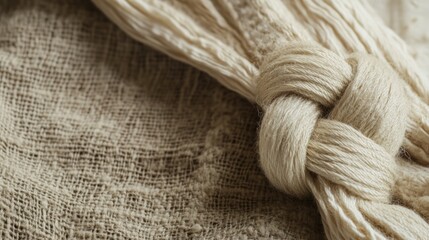 Natural Beige Fabric Knot