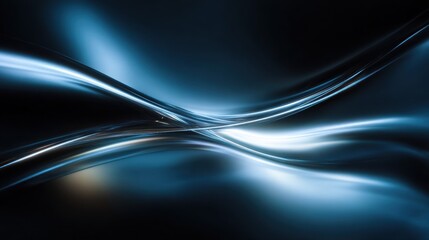 Intricate, flowing curves in shades of blue and dark.