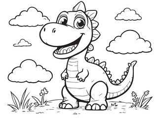 cartoon minimalist line art