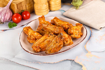 Grilled spicy chili chicken wings