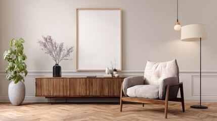 Modern minimalist living room mockup (7)