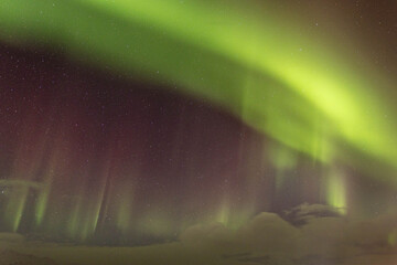 Northern Lights in the Icelandic Sky
