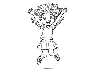 children hand drawn sketch