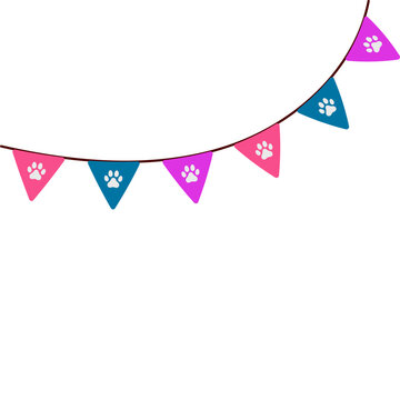 Cat Day Penant Flag