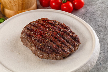 Hot Grilled beef burger cutlet
