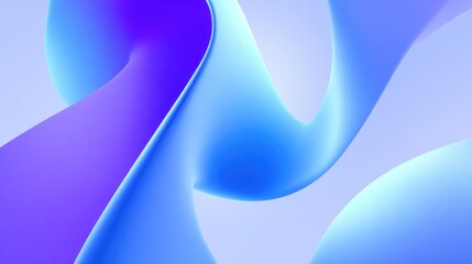 Abstract design with flowing, liquid-like shapes in shades of blue and purple.