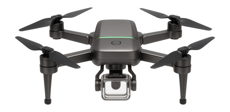 Programmable drone kit with foldable propellers and detachable camera mount for aerial automation