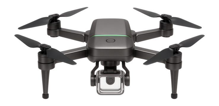 Programmable drone kit with foldable propellers and detachable camera mount for aerial automation