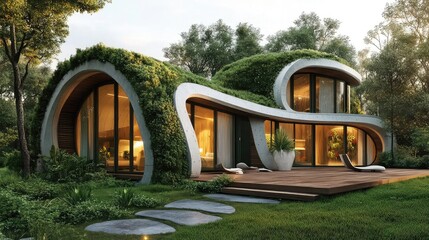 Recycled material homes constructed with sustainable waste products, eco-friendly design, energy efficiency, innovative building techniques, green living solutions, and creative architecture.