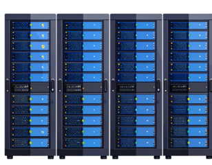  Flat Design Server Rack Icon Set PNG