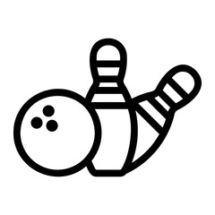 bowling Line Icon