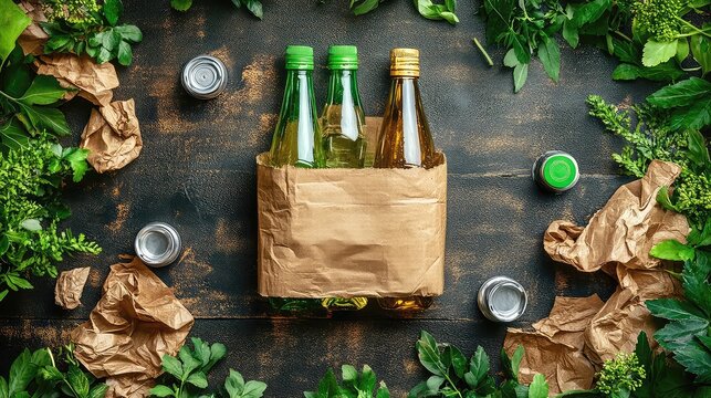 Recycling and circular economy initiatives encouraging waste reduction, material reuse, and the recycling of resources into new products supporting sustainable consumption and reducing landfill waste.