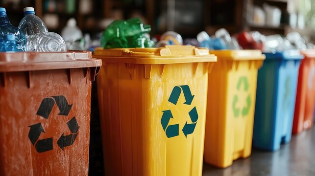 Recycling and waste awareness programs promoting education on reducing, reusing, and recycling in households, schools, and businesses aiming to protect the planet from excessive waste.