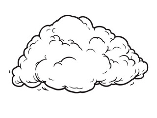 cloud hand drawn sketch