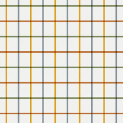 Blue, orange, red lines on beige tartan seamless pattern background. Vector
