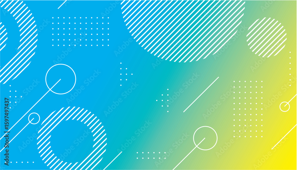 Fototapete colorful geometric abstract background. bright abstract background with geometric shapes and gradien