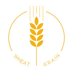 wheat grain label