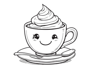 coffee espresso cup drawing