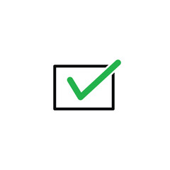 Checklist icon vector logo design template