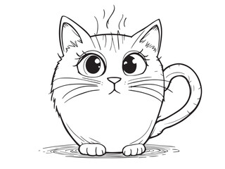 coffee cup vector outline