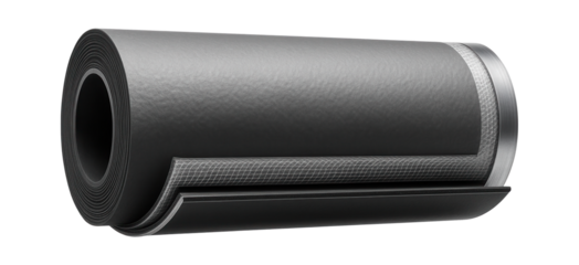 Cementitious waterproofing membrane with UV resistance for exterior walls.